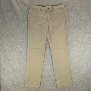 Billabong Pants Mens 33 Tan Classic Chino Straight Fit Casual Polyester Blend